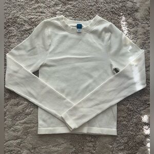 Old Navy White Long Sleeve Top